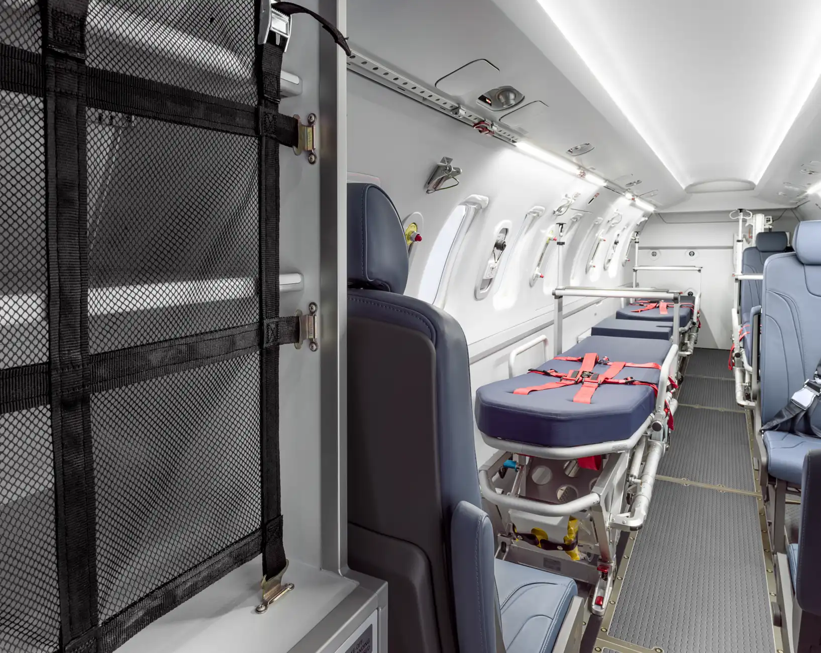 The interior of a PC-24 Air Ambulance.